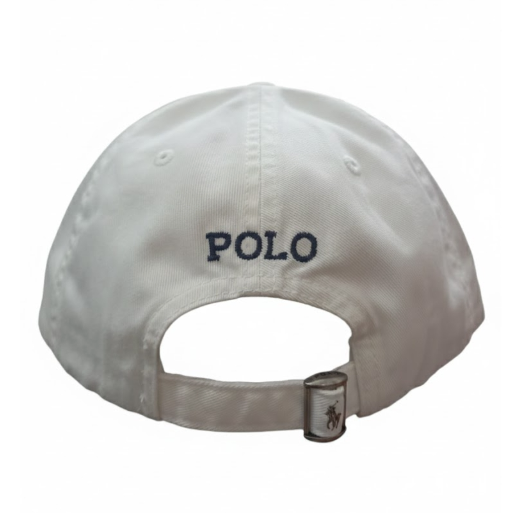 Polo Ralph Lauren Washed Baseball Cap –White/Navy